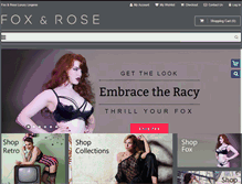 Tablet Screenshot of foxandrose.com